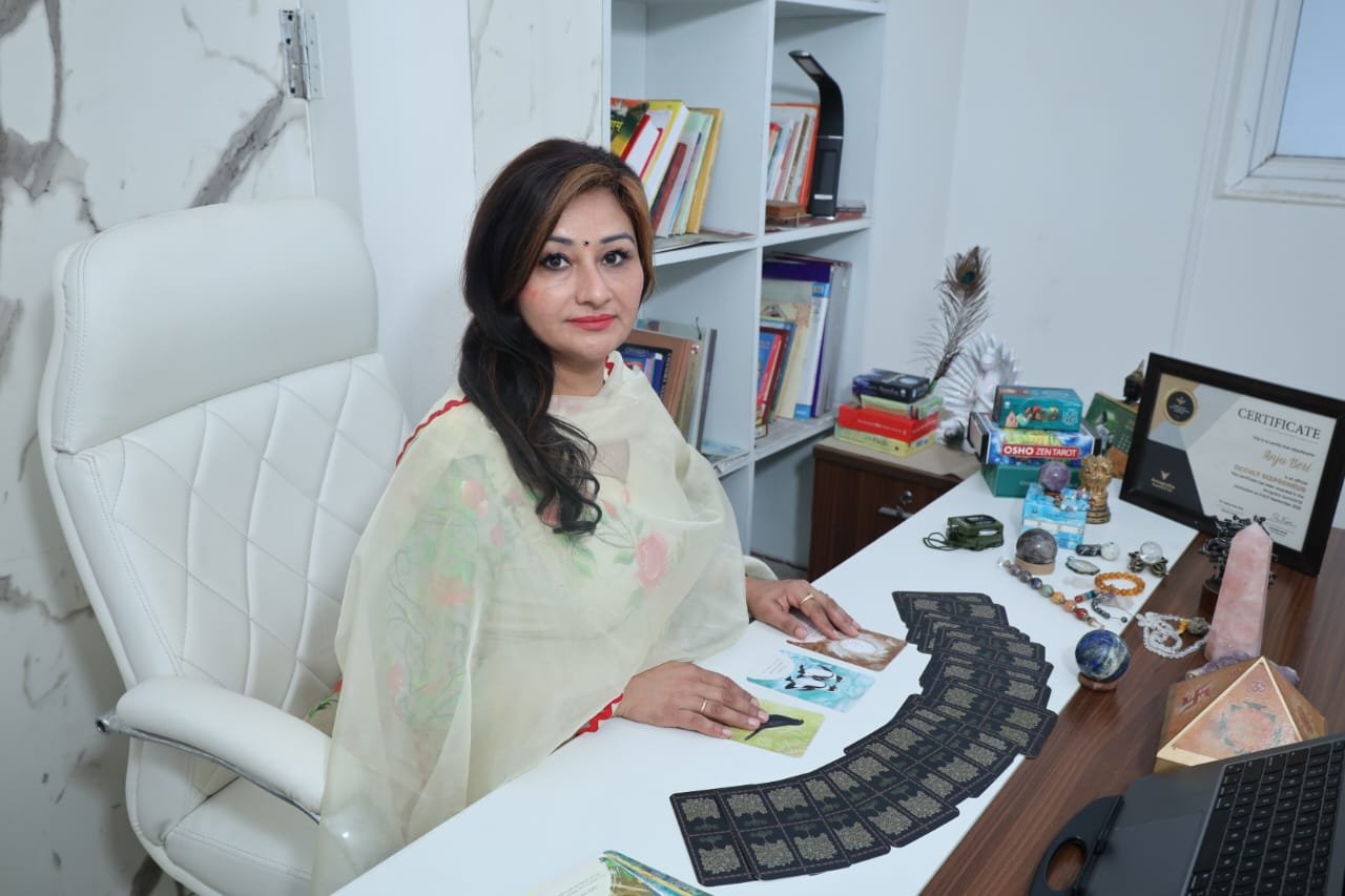 Mystic Sciences owner in her consultation studio