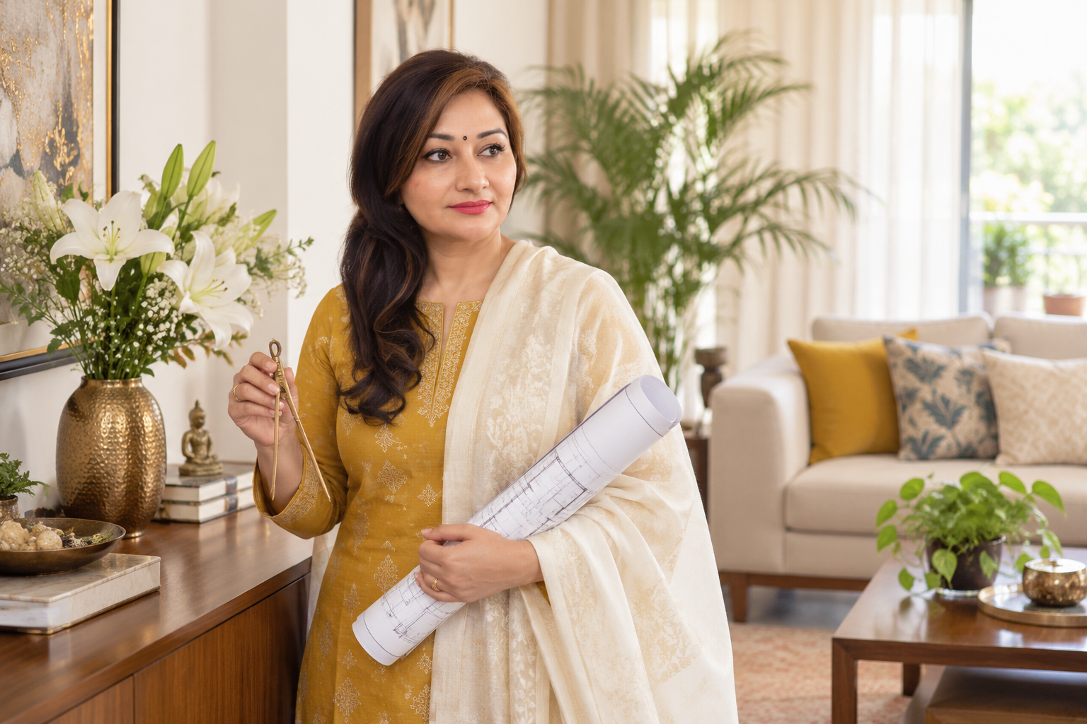 Mystic Sciences owner working through a vastu session