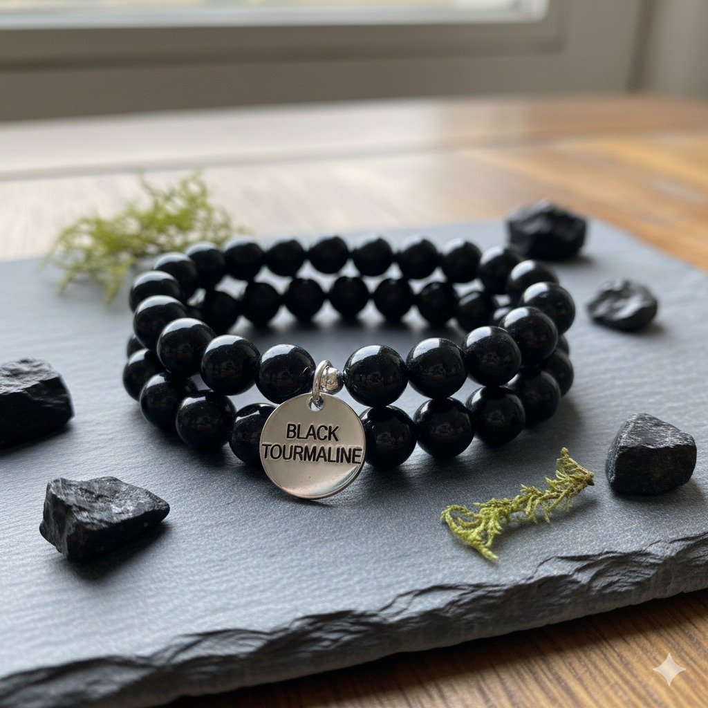Black Tourmaline Crystal Bracelet