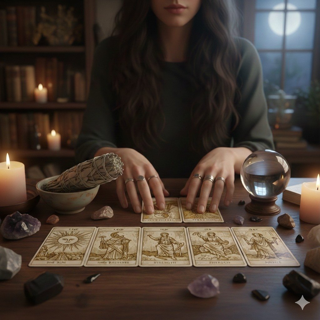 Tarot reading session